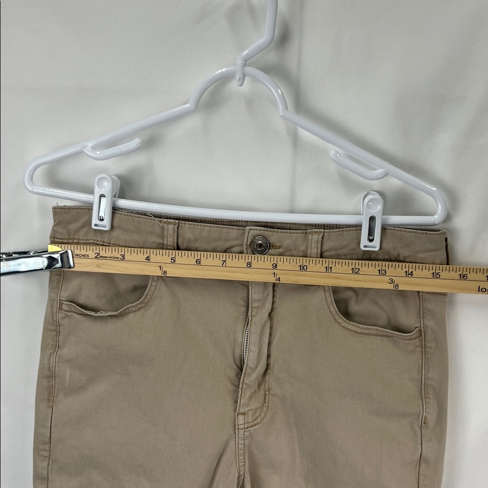 American Eagle - Women’s Jeans - Khaki - Size 12 Short - Super High Rise Jegging - Picture 4 of 11